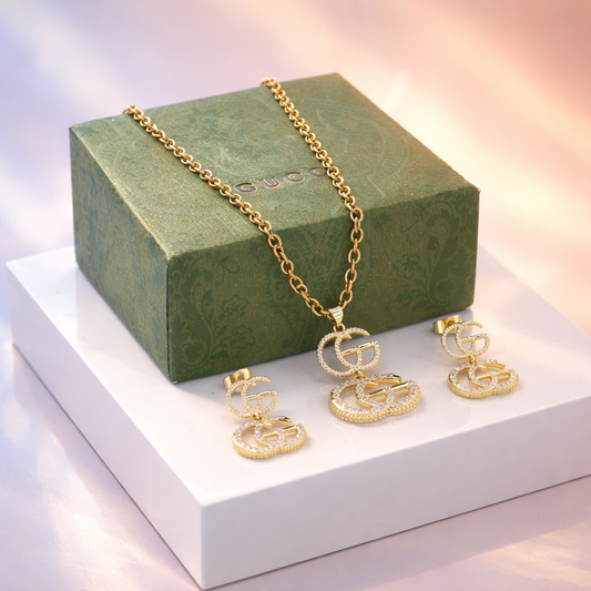 Fashion necklace with Earrings set