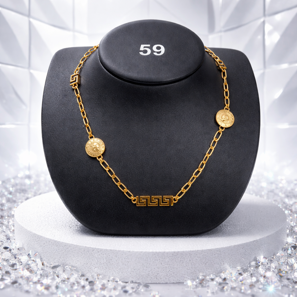 Luxury Brand 18k Gold Plated Necklace