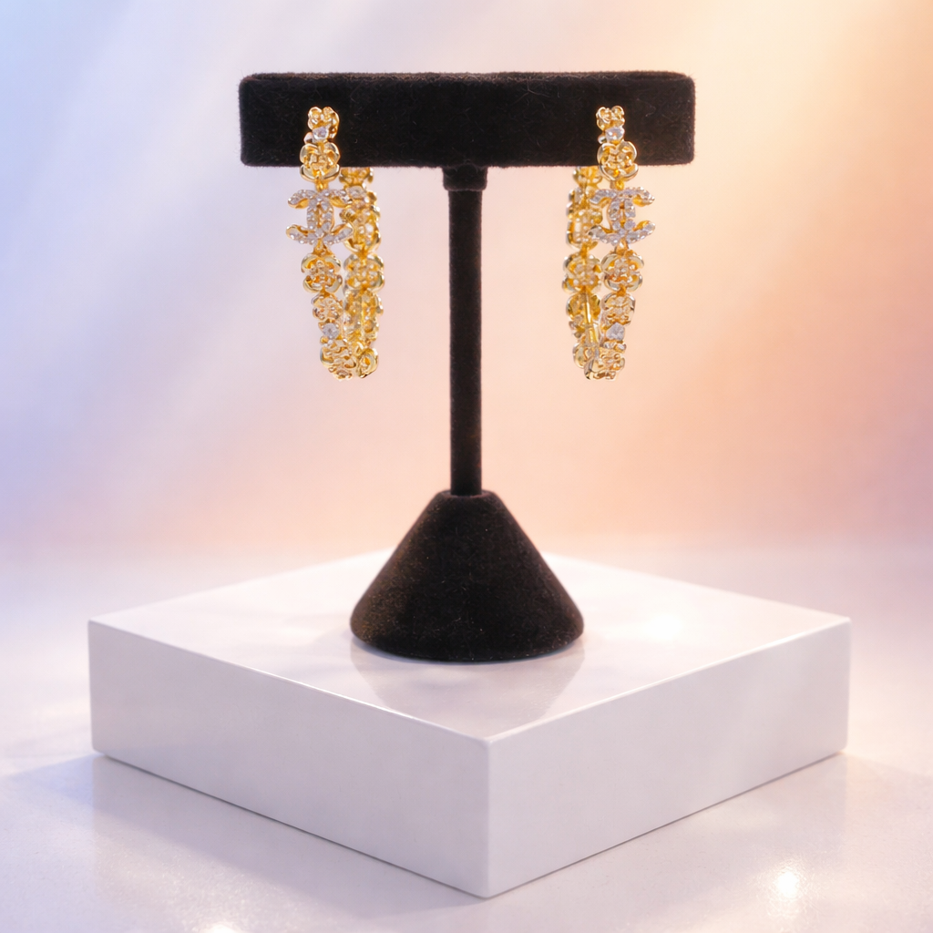 Fashion Designer Hoops Earrings
