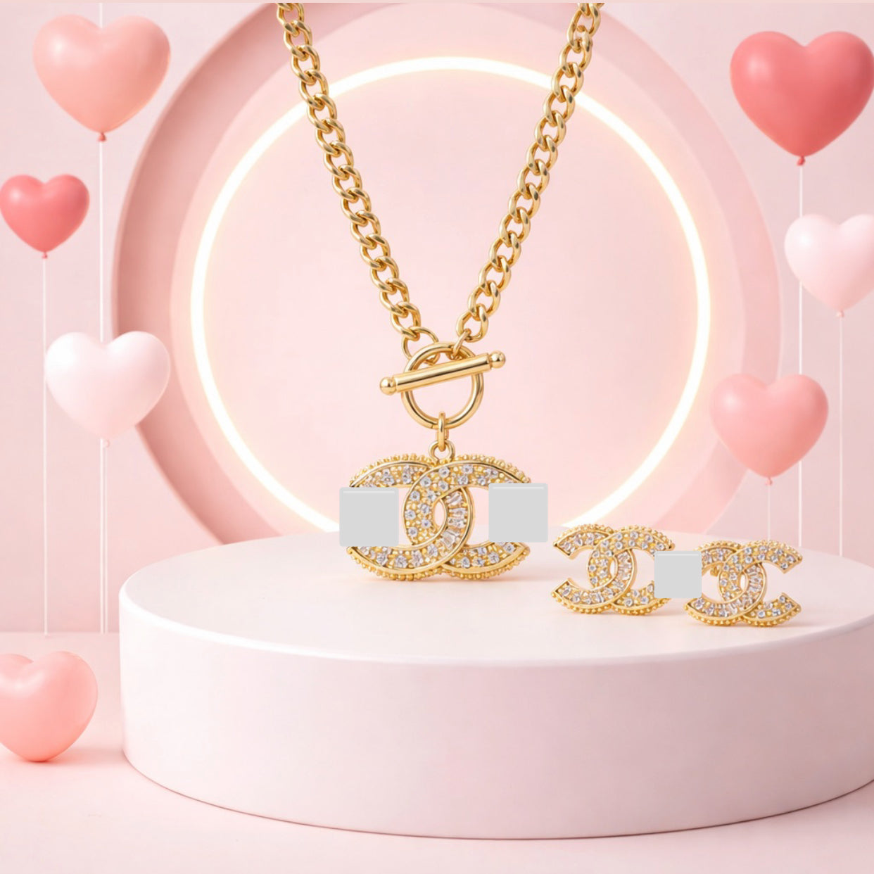 Necklace with Earrings Set