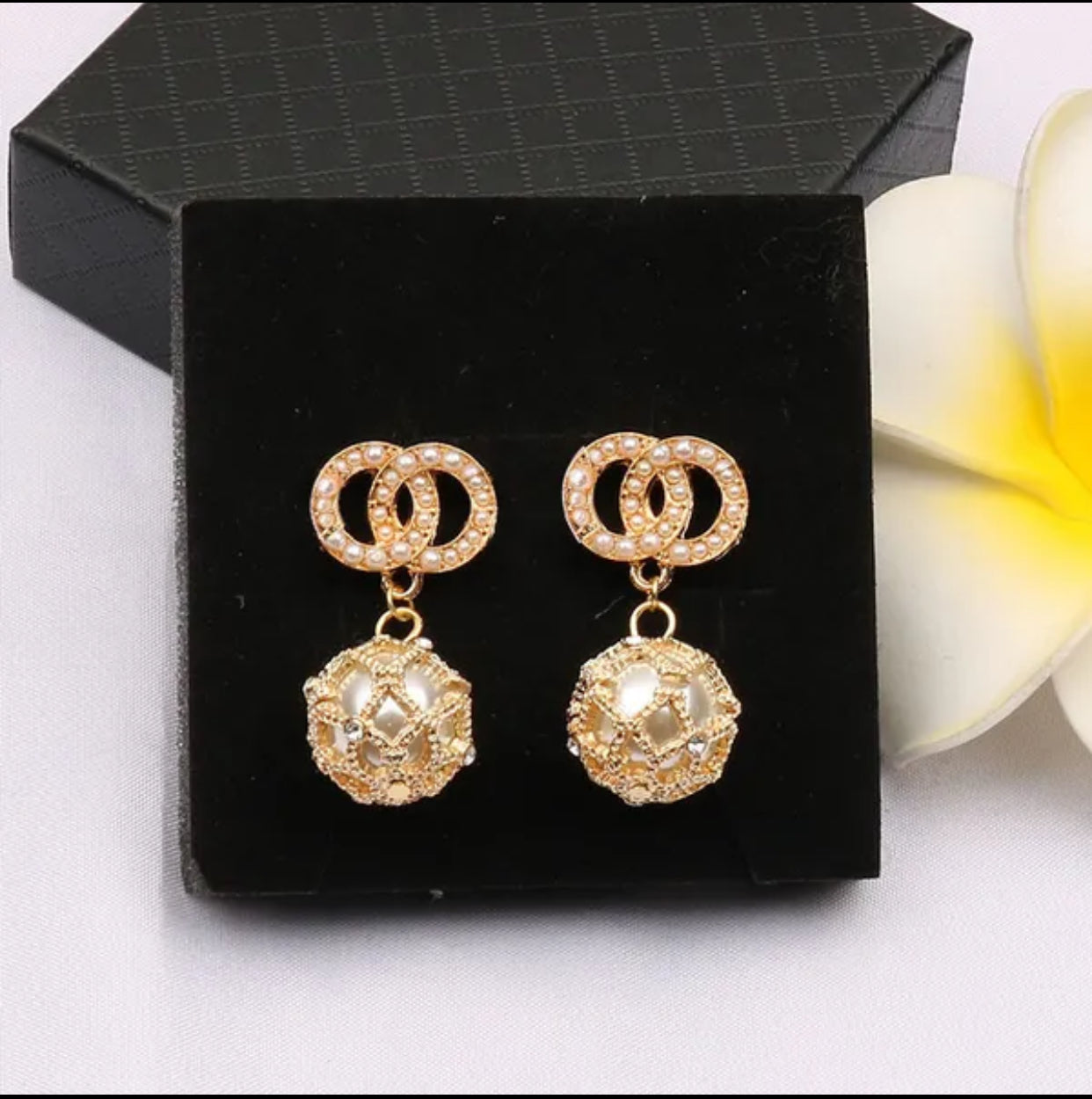Designer Fashion CC Earrings