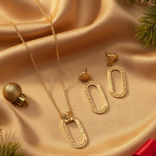 Fashion Earrings Necklace Set