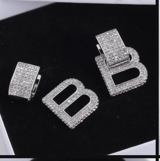 Large BB Fashion Earrings