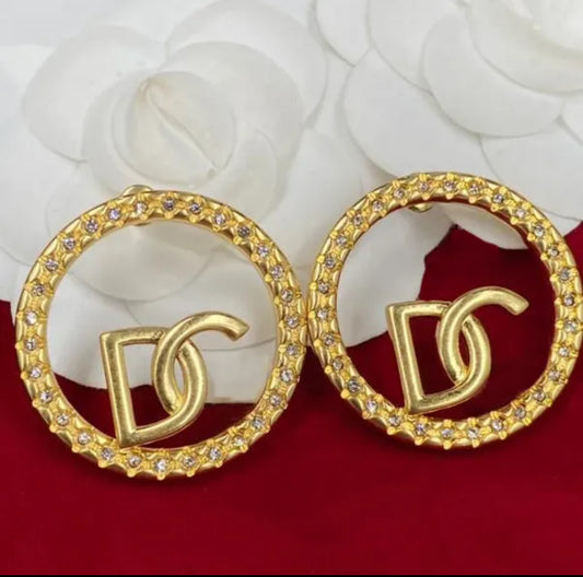Fashion Earrings Letter DG