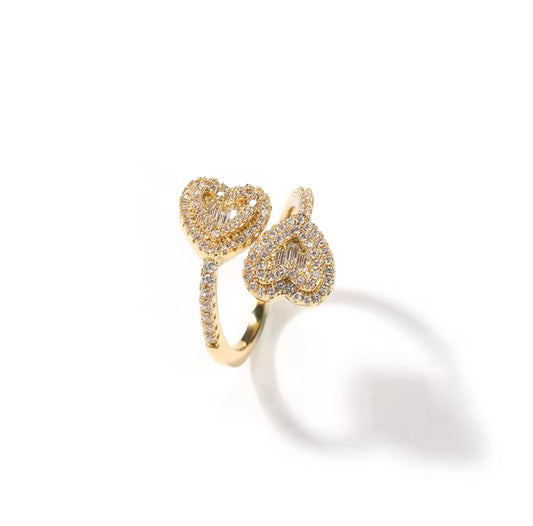 Iced Out Bling Thin circle Ring